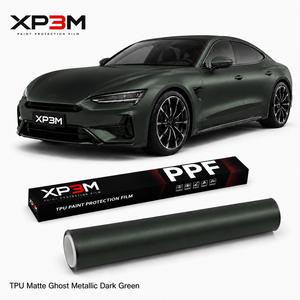 Vinilo para Envoltura de Autos XP3M Verde Oscuro Metálico Mate Satinado TPU Color PPF de 7.5 Mil, Autoregenerable, Antiarañazos, Antiamarilleo - Product Image 1