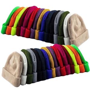 Casquette d'hiver unisexe personnalisée avec logo brodé, de haute qualité, tricotée, couleur unie, chaude, pour femme et homme, bonnet en acrylique uni, bonnet d'extérieur - Product Image 1