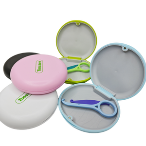 पोर्टेबल ऑर्थोडोंटिक डेंटल रिटेनर केस नए डिजाइन सिलिकॉन रबर डेन्चर बॉक्स दर्पण बहु-उद्देश्य मौखिक स्वच्छता उत्पाद आकार - Product Image 3