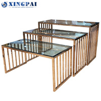 Équipement de restauration commercial XINGPAI, table de buffet pliante multifonction en acier inoxydable pour hôtel, banquet