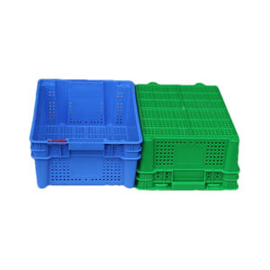 Casse in Plastica Riutilizzabili e Impilabili, Cestini Ventilati <span class=keywords><strong>per</strong></span> Verdure, Casse in Rete Plastica - Product Image 3