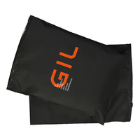 Sacs d'emballage pour vêtements en PE à fermeture éclair, biodégradables, recyclables, personnalisés, noirs givrés, imprimés en gravure avec logo personnalisé pour les chaussettes