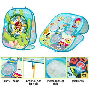 Jeu <span class=keywords><strong>de</strong></span> plage <span class=keywords><strong>de</strong></span> sport à l'extérieur jouets sac <span class=keywords><strong>de</strong></span> fèves jeu <span class=keywords><strong>de</strong></span> lancer pliable double face portable cornhole jeu avec 10 poufs pour enfants - Product Image 2