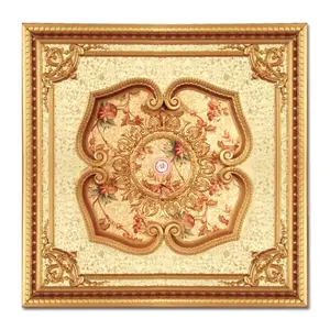 Banruo High Quality Polystyrene Ceiling Tiles Mildew Proof Decorative Ceiling Medallions For Lights