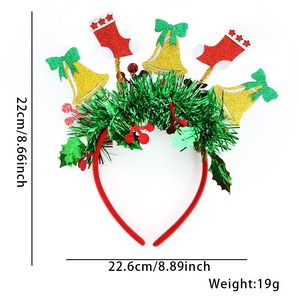 Thiết Kế Mới <span class=keywords><strong>2025</strong></span> Kỹ Thuật Số Tuần Lộc Snowman Đầy Màu Sắc Nhựa Giáng Sinh <span class=keywords><strong>Headband</strong></span> Cho Giáng Sinh Bên Năm Mới Trang Trí - Product Image 6