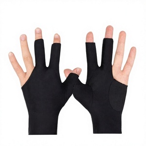 Guantes de Billar y Snooker Unisex de Nailon Transpirable, 3 Dedos Abiertos, Varios Colores, Venta Caliente - Product Image 4