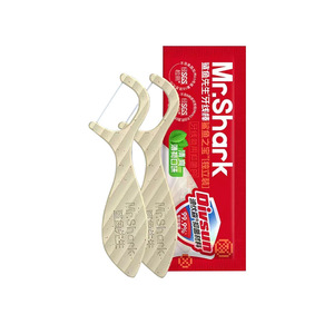 Mr.Shark Dental Floss Picks 30-50 Pcs Disposable Orthodontic <b>Toothpicks</b> For Home Use - Product Image 2
