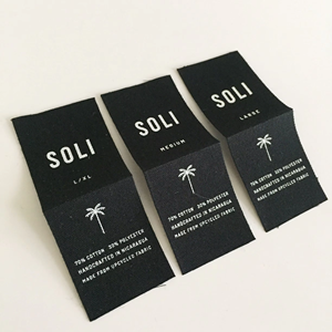 ملصقات قطنية للملابس مطبوعة بشعار العلامة التجارية، صديقة للبيئة، ناعمة، 100% عضوية، بأسعار منخفضة جداً - Product Image 4