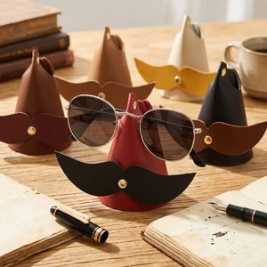 Mustache Shape PU Eyeglasses Stand Creative Desk Sunglasses Display Holder Funny Desktop <b>Glasses</b> <b>Rack</b> - Product Image 1
