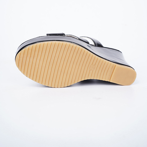 Nouvelles Chaussures <span class=keywords><strong>Femme</strong></span> Style Personnalisé Sexy à Talons Hauts, Sandales à Double Bride et <span class=keywords><strong>Talon</strong></span> <span class=keywords><strong>Compensé</strong></span> en X, Chaussures de Plage ZuT501 - Product Image 6