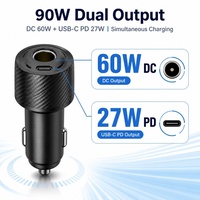 Nouvel adaptateur allume-cigare portable 90W pour Starlink Mini, convertisseur de puissance 12-24V vers 30V USB-C PD 27W DC 60W
