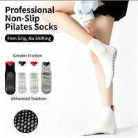 Chaussettes de sport personnalisées pour hommes et femmes, chaussettes en tricot respirantes, vente en gros, antidérapantes, chaussettes de yoga en coton pour femmes, chaussettes de pilates