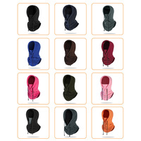 Cagoule polaire coupe-vent chaude intégrée avec masque facial et cache-cou pour le ski, le cyclisme et les sports de plein air – Vente en gros, personnalisable OEM