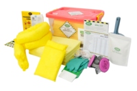 Kit de décontamination chimique haute performance SABER, 45 litres, avec boîte transparente, kit complet de décontamination chimique avec boîte transparente