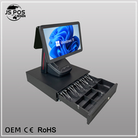 Terminal Punto de Venta Jesen Todo en Uno, Caja Registradora con Pantalla Táctil Capacitiva, Sistema Operativo Windows/Android, Wi-Fi, Compatible con Cualquier Software de Punto de Venta