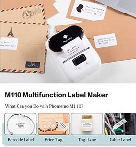 Phomemo M110 QR Mã giá máy in nhãn không dây ảnh nhiệt Sticker máy in máy cho IOS Android - Product Image 3