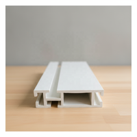 Profilé extrudé en PVC blanc en forme de H pour la décoration des cuisines d'hôpitaux et des constructions extérieures