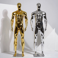Mannequin Homme Plastique Plaqué de Haute Qualité, Modèle Complet, Présentoir pour Vitrine de Magasin de Vêtements