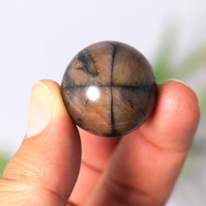 공장 가격 대량 <span class=keywords><strong>25mm</strong></span> 천연 치아스톨라이트 구형 크리스탈 광택 치유석 볼 풍수 공예용 - Product Image 4