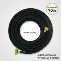Tuyau d'arrosage flexible anti-torsion pour arrosage profond, tuyau goutte-à-goutte de 30 m pour jardin potager, alimentation en eau constante, écologique