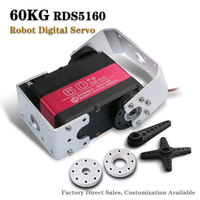 Moteur servo métallique RDS5160 à couple élevé 80 kg pour la robotique, 180 degrés CC pour robots RC, garçons et filles