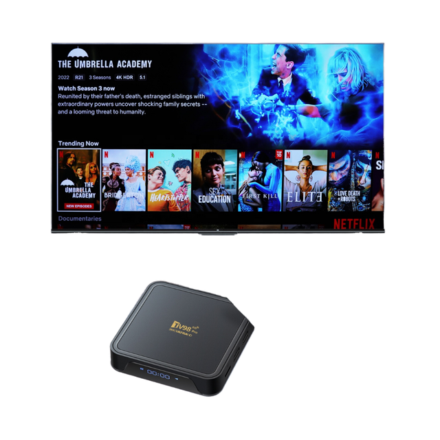 Wholesale TV98 Allwinner H313 Quad Core 8K Streaming Device Premium for Android 14 Pro Set Top IPTV Box