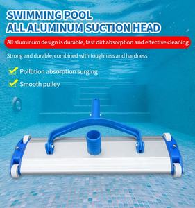 Cabezal de limpieza al vacío para <span class=keywords><strong>piscina</strong></span>, cabezal de aluminio resistente de 18 pulgadas con cepillo inferior - Product Image 6