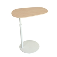 Table basse élégante avec base ronde en MDF pour salon et maison, avec vérin à gaz ADA pour le contrôle de la hauteur