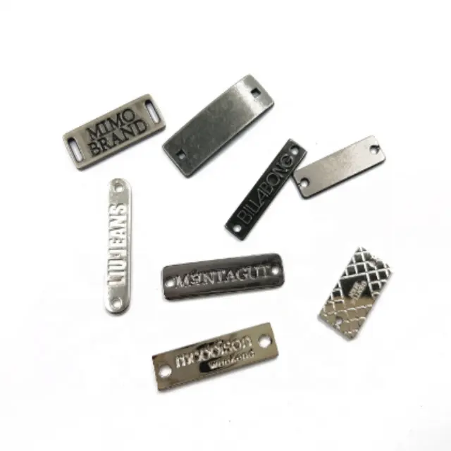 Etiqueta de metal gravada com código de barras forte e adesivo personalizado