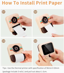 Câmera Digital de Brinquedo para Crianças Winait 12MP com Impressão <span class=keywords><strong>Instant</strong></span>ânea Térmica - Product Image 3