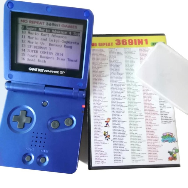 Best Quality Multi Cart Cartridge FREE Protective Case Other Game Accessories 369 in 1 Game Cards for GBA
