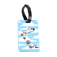 Etiqueta de Equipaje de PVC Personalizada al por Mayor, Impresión a Todo Color OEM, Etiqueta de Goma Suave para Bolsa de Viaje, Porta Identificación, Etiqueta para Maleta, Regalo Corporativo al por Mayor