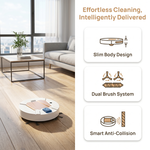 Aspirateur robot intelligent automatique, ultra-fin, silencieux, balayeuse de sol, rechargeable par USB, nettoyeur de poussière domestique - Product Image 2
