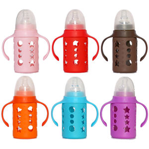 <span class=keywords><strong>Biberon</strong></span> en verre personnalisé sans BPA pour bébé, standard <span class=keywords><strong>anti</strong></span> coliques, avec poignée amovible, <span class=keywords><strong>biberon</strong></span> pour nouveau-né enfant en bas âge - Product Image 5