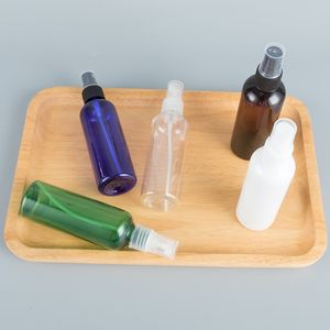 빈 재활용 저렴한 30ml 50ml 60ml 100ml 120ml 작은 짜기 헤어 오일 PET 스프레이 뚜껑이있는 흰색 검정색 플라스틱 스프레이 병 - Product Image 4