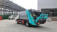 Camion compacteur de déchets Euro 3 4x2 à chargement arrière, commande électrique CAN, benne de 5,8 m, avec moteur, pompe, boîte de vitesses, capacité de charge de 400 kg