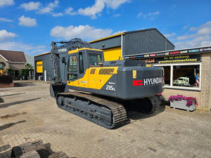 Excavadora de cadenas Hyundai R215L, recién llegada de fábrica en Corea del Sur, con motor, caja de cambios, bomba y cucharón con capacidad de 0.93m. - Product Image 6