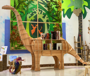 Chiquitos hiển thị giá khủng long kệ sách lưu trữ giá mềm đồ nội thất cửa hàng cửa sổ trang trí cảnh bố trí và trang trí - Product Image 2