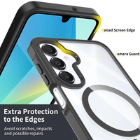 Étui rigide en PC avec protection magnétique pour Samsung A16 A26 A17 A35 A55, coque arrière fine et protectrice