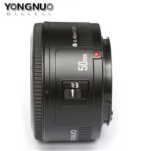 도매 YONGNUO Yn50mm 렌즈 멀티 코팅 대형 조리개 고정 초점 렌즈 YN 50mm F1.8 캐논 니콘 DSLR FX DX 프레임 카메라