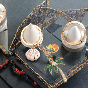 Lilangda 2024 DIY <span class=keywords><strong>Porte</strong></span>-clés Anime Étoile de mer et Coquillage Mignons et Colorés, <span class=keywords><strong>Porte</strong></span>-clés de Plage en Métal Faits à la Main avec Impression UV, Cadeau Souvenir Marin - Product Image 3