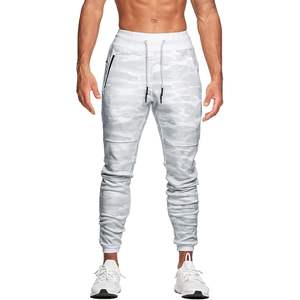 Pantalones Deportivos Personalizados para Hombre, Corte Ajustado, Camuflaje, con Bolsillos con Cremallera, Transpirables, de Poliéster y Algodón - Product Image 1
