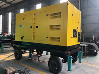 Grupo Electrógeno Diésel Móvil para Remolque 132-150kVA con Arranque Automático ATS, Gabinete Silencioso FRS-120YF, Refrigerado por Agua, 50Hz para Uso Exterior