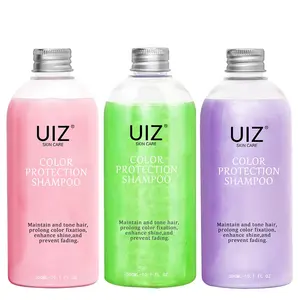 Professionele Haarkleurvergrendeling Shampoo Anti Jeuk Haarverzorging Fixatie Kleur UV-Bescherming Sulfaat Vrij Verwijderen Gele Shampoo