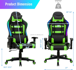 Factory Direct Sale Ruibao Ergonomic <strong>Recaro</strong> Leg Rest Quality Mesh Workstation Massage Racing Blue Computer Rocker Gaming <strong>Chair</strong> - Product Image 3