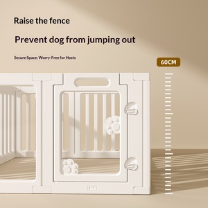 <span class=keywords><strong>2026</strong></span> नए डिजाइन ऐक्रेलिक कुत्ते प्लेपेन प्लास्टिक क्रate पिंजरे केनेल पालतू बाड़ छोटे मध्यम पिल्ला कुत्तों और छोटे जानवरों के लिए सुरक्षित - Product Image 4