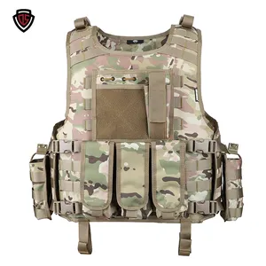 Double Safe Custom Fashion Peso Security Hunting Molle Tactical Personal Protective Camouflage Vest For Men
