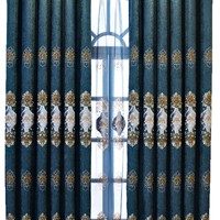 Rideaux de style européen de luxe, rideaux occultants 3D de haute qualité pour salon