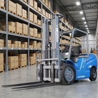 Equipo de Movimiento de Materiales para Fabricación Pesada, Alta Productividad, Montacargas Eléctrico Contrapesado Liftron CPD40D