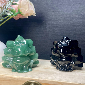 Piedras curativas de cristal Natural nueve cola zorro <span class=keywords><strong>citrino</strong></span> <span class=keywords><strong>piedra</strong></span> preciosa cristal Animal tallado para regalos de decoración - Product Image 3